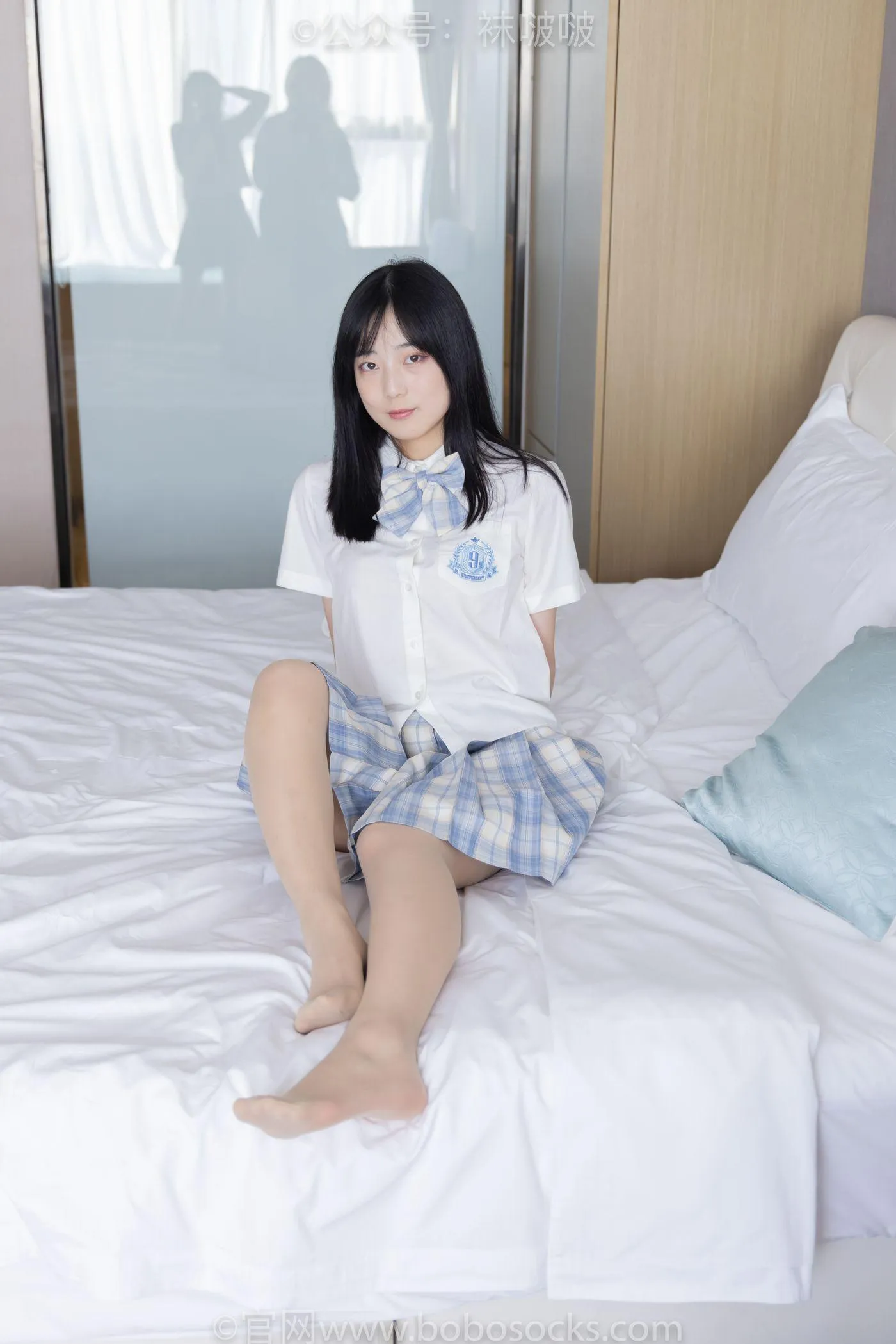 [BoBoSocks袜啵啵]NO.068 菠萝-JK制服、皮鞋、短白棉袜、肉丝 [138P]插图6
